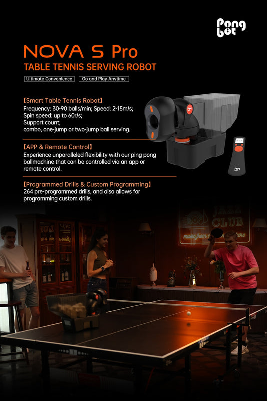 NOVA S Pro Deluxe Carry Set Table Tennis Robot